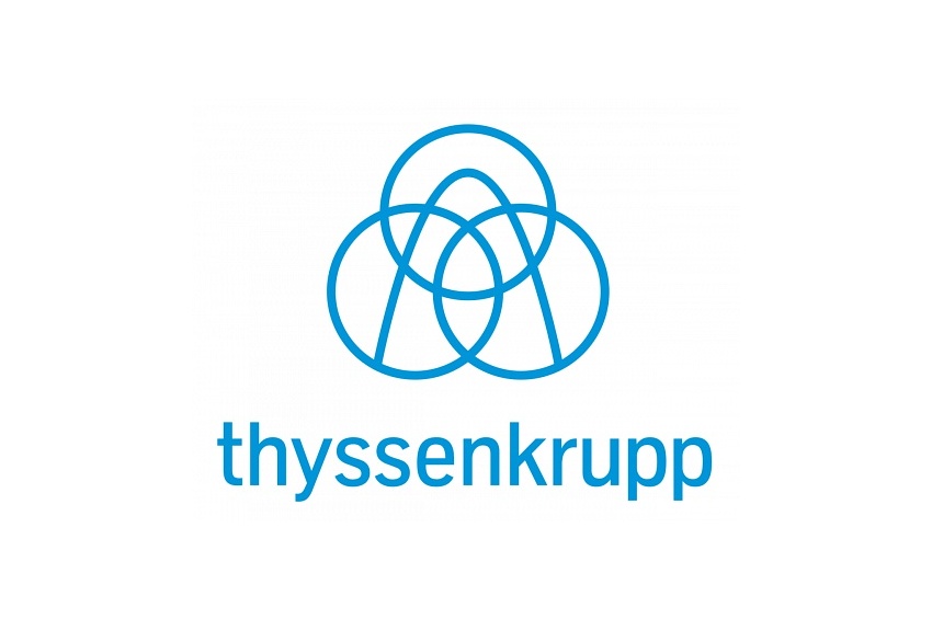 Logo officiel du groupe industriel allemand thyssenkrupp AG