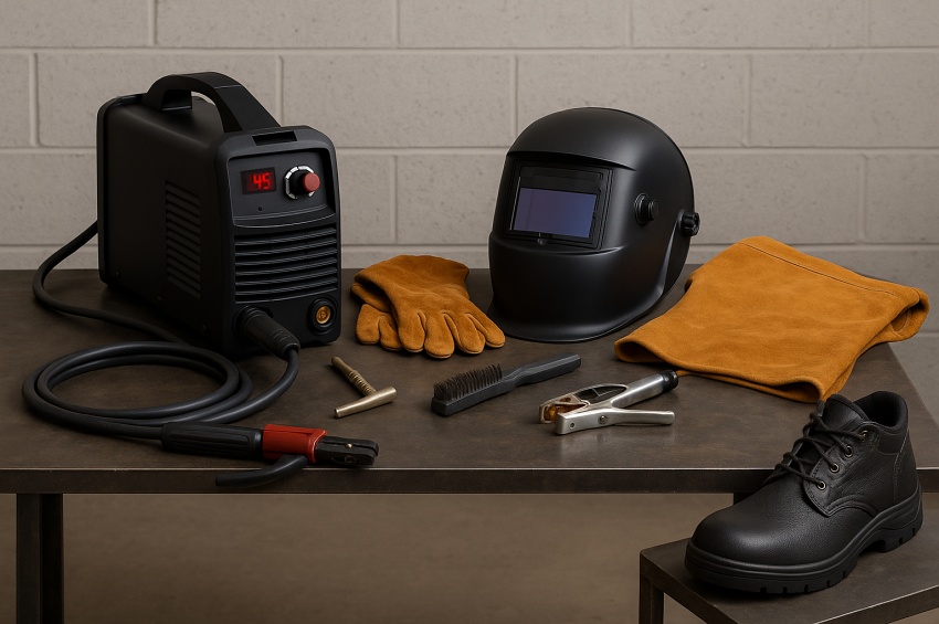 Matériel de base pour débuter en soudure : poste à souder inverter, équipements de protection et accessoires essentiels