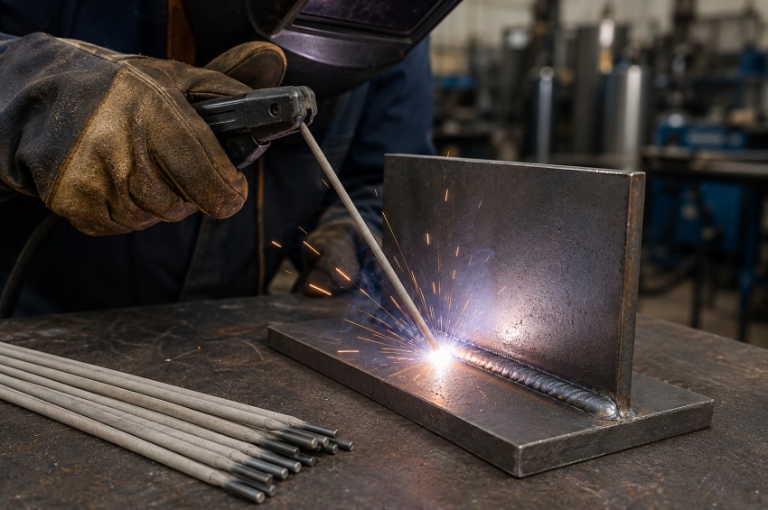 Électrode E6013 utilisée pour le soudage MMA d'acier
