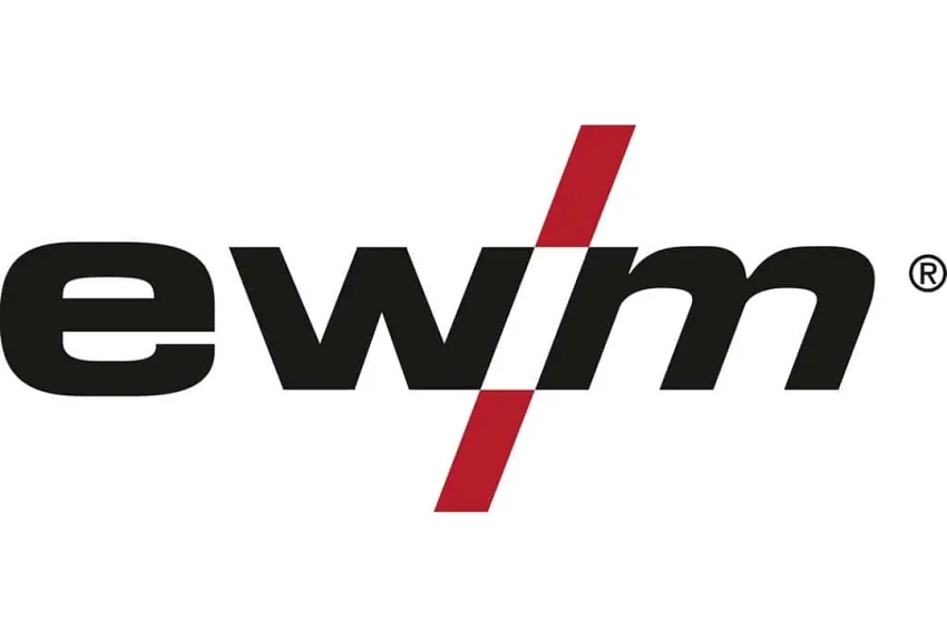 Logo officiel d’EWM – fabricant allemand de postes à souder haut de gamme et systèmes de soudage innovants