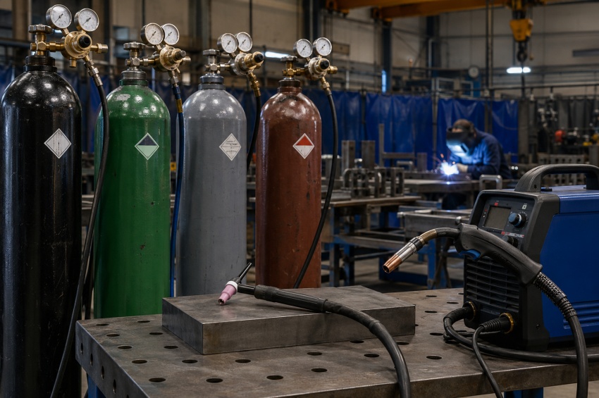 Bouteilles de gaz de soudage utilisées pour choisir une protection adaptée au TIG et au MIG MAG