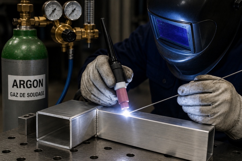 Soudage aluminium avec gaz argon ou mélange argon hélium