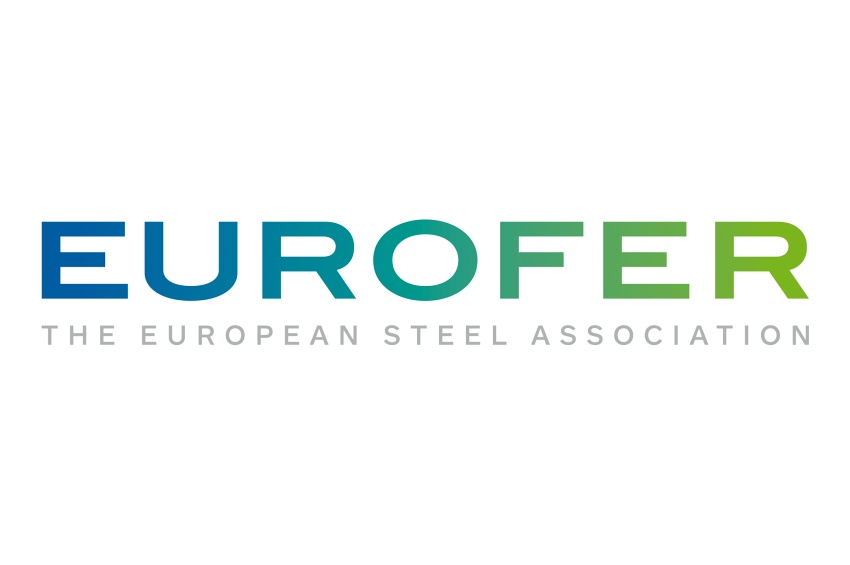 Logo officiel d’EUROFER, l’association européenne de l’acier représentant les producteurs sidérurgiques de l’Union européenne