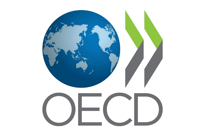 Emblème officiel du Comité de l’acier de l’OCDE (OECD Steel Committee), symbole de la coopération internationale pour un marché mondial de l’acier transparent, durable et compétitif