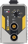 Poste à souder GYS GYSMI 160P vu de face, montrant les boutons de réglage et les voyants de contrôle sur la façade avant