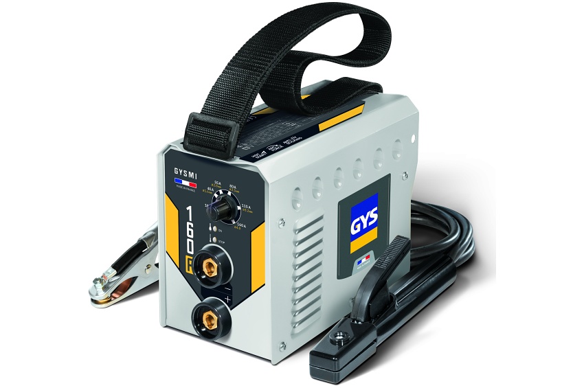 Poste à souder inverter GYS GYSMI 160P MMA compact et léger, pour soudure à l’électrode enrobée