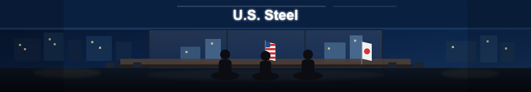 Salle de réunion illustrant U.S. Steel dans un contexte stratégique lié à la sidérurgie mondiale