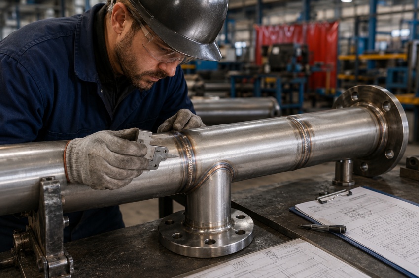 Contrôle et qualification d’un assemblage soudé sur tuyauterie industrielle